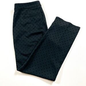 Banana Republic Black Polka Dot Sloan Fit Pants | Size 6